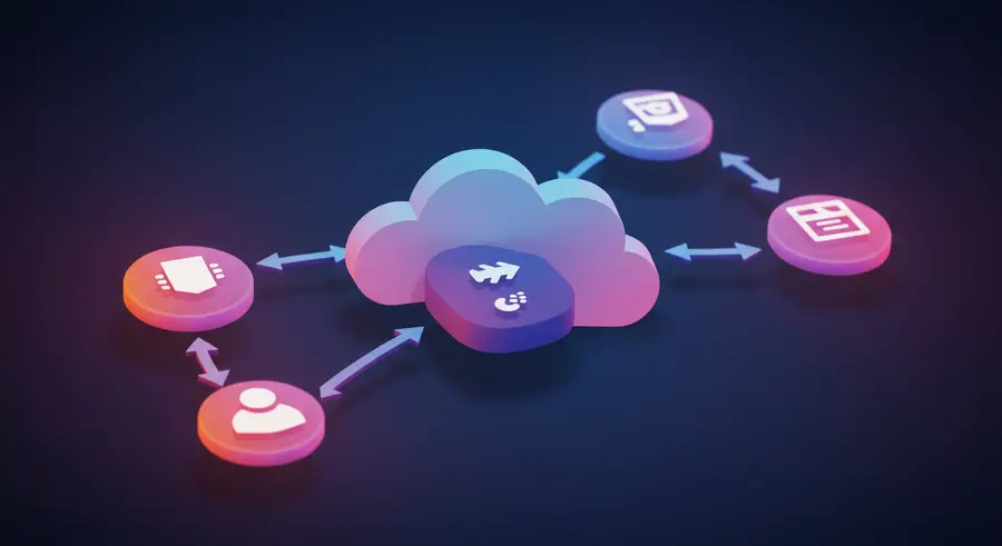 Serverless functions and microservices working together in a cloud environment